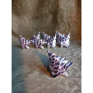 Bed Bath Beyond Christmas Tree Silver Metal Napkin Rings Set